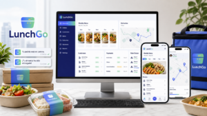 LunchGo: software SaaS para negocios de almuerzos a domicilio y almuerzos corporativos
